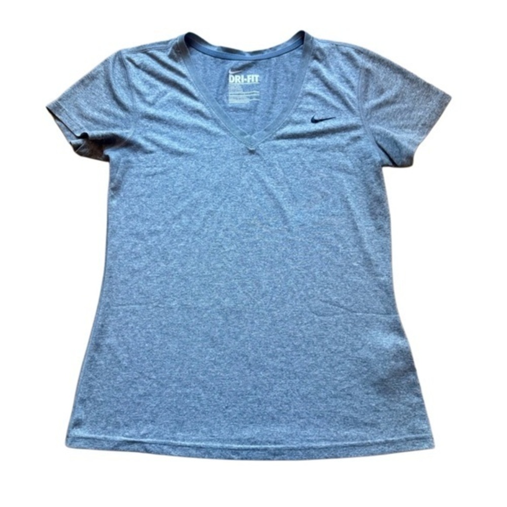 Nike Women's Short Sleeve Gray Tee - Picture 1 of 4